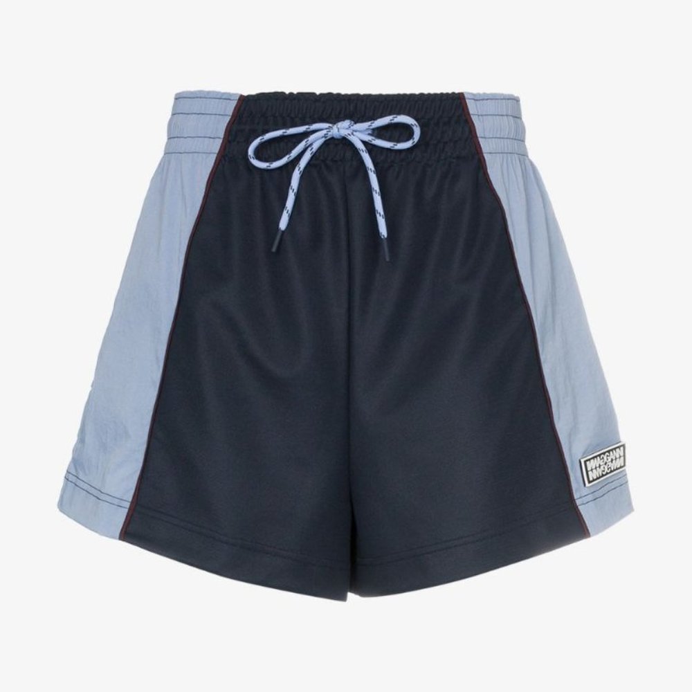 Ganni Color Block Drawstring Shorts - image 1